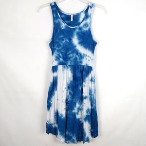 Longyuan Tie-Dye Mini Dress Womens S Bohemian Coquette Casual Summer Vacation